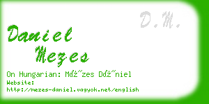 daniel mezes business card